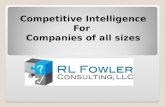Competitive Intelligence For Companies of all sizes.