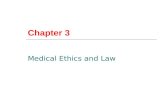 Chapter 3 Medical Ethics and Law. Values  Health Care workers are expected to live by values that show others respect. Dignity- be honest, trustworthy,