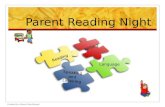 Parent Reading Night Reading Writing Speaking and Listening Language Created by: Stacey Darchicourt.