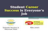 Student Career Success is Everyone’s Job Yolanda Dueñas & Shannon Muir Rita Jones.