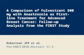 A Comparison of Fulvestrant 500 mg with Anastrozole as First-line Treatment for Advanced Breast Cancer: Follow-up Analysis from the FIRST Study Robertson.