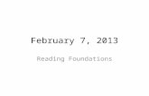 February 7, 2013 Reading Foundations. Riddle What letter of the alphabet is a hot drink?