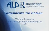 Arguments for design Michael Lacewing enquiries@alevelphilosophy.co.uk.