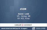 D180 Aaron Loeb VP, Group GM EA All Play. 2 Who Am I?