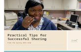 Practical Tips for Successful Sharing From the Spring 2015 Hank.