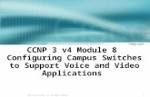 1 © 2003, Cisco Systems, Inc. All rights reserved. CCNP 3 v4 Module 8 Configuring Campus Switches to Support Voice and Video Applications.