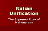 Italian Unification The Supremo Pizza of Nationalism.