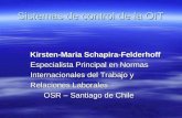 Sistemas de control de la OIT Kirsten-Maria Schapira-Felderhoff Kirsten-Maria Schapira-Felderhoff Especialista Principal en Normas Especialista Principal.