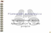 Planeaci³n estrat©gica Neighborhood Watch Aprendizaje a ritmo propio