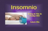 Insomnio El blog de Vida de Prodigy MSN Valeria Villa.
