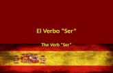 El Verbo “Ser” The Verb “Ser”. Ser = To be ¿Cómo sabemos la diferencia entre estar y ser? – Los dos significan “to be” How do we know the difference between.