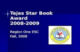 Tejas Star Book Award 2008-2009 Region One ESC Fall, 2008.