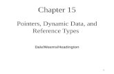 1 Chapter 15 Pointers, Dynamic Data, and Reference Types Dale/Weems/Headington.