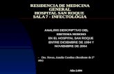 RESIDENCIA DE MEDICINA GENERAL HOSPITAL SAN ROQUE SALA 7 - INFECTOLOGIA ANALISIS DESCRIPTIVO DEL ERITEMA NUDOSO EN EL HOSPITAL SAN ROQUE ENTRE DICIEMBRE.