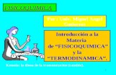 FISICOQUIMICA Por : Univ. Miguel Angel Gutierrez Introducción a la Materia de “FISICOQUIMICA” y la “TERMODINAMICA”. Kemeía: la diosa de la transmutación.