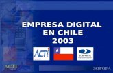 EMPRESA DIGITAL EN CHILE 2003 EMPRESA DIGITAL EN CHILE 2003.
