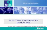 ELECTORAL PREFERENCES MEXICO 2006 Nobody’s Unpredictable NATIONAL SURVEYS CONDUCTED BY IPSOS-BIMSA FROM SEPTEMBER 2003-NOVEMBER 2005.