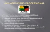AVG Anti-Virus Free tiene las siguientes CARACTERÍSTICAS: 1. Ganador del premio antivirus y antispyware 2. Seguridad en tiempo real en la navegación y.