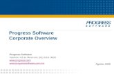 Progress Software Corporate Overview Progress Software Telefono Cd de México01 (55) 5201 3800   Agosto, 2008.