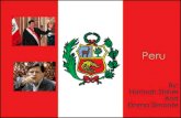 Les presento Peru. La capital es Lima. El presidente de Peru es Alan Garcia. Los colores de la banera son rojo, blanco.