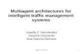 Miguel Lou Moreno1 Multiagent architectures for intelligent traffic management systems Josefa Z. Hernández Sascha Ossowski Ana García-Serrano.