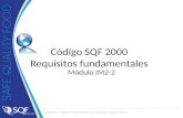 Código SQF 2000 Requisitos fundamentales Módulo IM2-2.