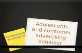 Adolescents and consumer advertising behavior Planteamiento del problema.