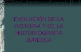 EVOLUCIÒN DE LA HISTORIA Y DE LA HISTORIOGRAFIA JURIDICA.