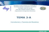 COMPANY LOGO  TEMA 3-A Convolucion y Teorema de Muestreo TEMA 3-A REPÚBLICA BOLIVARIANA DE VENEZUELA UNIVERSIDAD NACIONAL EXPERIMENTAL.