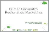 Primer Encuentro Regional de Marketing FALABELLA FINANCIERO Plan de Marketing.