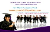 PSYCH575 Guide  Peer Educator  /psych575guidedotcom