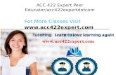 ACC 422 EXPERT Peer Educator/acc422expertdotcom