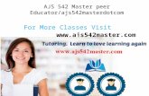 AJS 542 Master peer Educator/ajs542masterdotcom