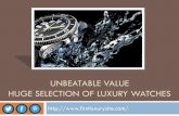 Unbeatable Value Huge Selection of Luxury watches