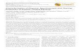 Characterization of Physical, Spectroscopic and Thermal Properties of Biofi...