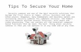 Tips To Secure Your Home