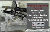 Precise control of position and orientation of a high value payload