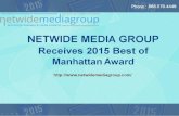 Netwide Media Group Receives 2015 Best of Manhattan Award