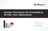Report Design Decisions for Embedding BI Reporting Tools and Dashboards int...