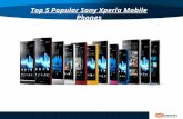 Top 5 Popular Sony Xperia Mobile Phones