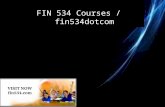FIN 534 Courses / fin534dotcom
