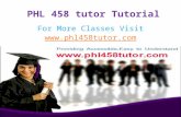 PHL 458 Tutor Tutorials/phl458tutordotcom