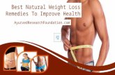 Best Natural Weight Loss Remedies To Improve Health