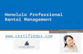 Honolulu Professional Rental Management -