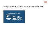 Responsive vs Adaptive Web Design