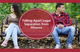 Telling Apart Legal Separation from Divorce