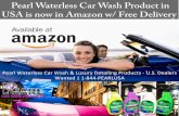 Pearl Waterless Car Wash Product in USA is Now in Amazon W_ Free Delivery