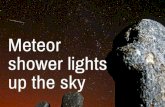 Meteor shower lights up the sky