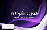 Hire the Right People