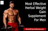Most Effective Herbal Weight Gain Supplement For Men
